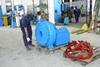 An Italdraghe dredge pump and cutter haed are readied at the Italian factory