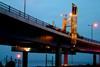 The Moog Bridge Inspection Platform spans the full width of St Georges Bridge.