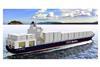 An artist’s impression of the new dual fuel powered containership