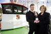 Bob and Sharon Mainprize celebrate another vessel launch