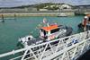 The picture shows DHB Diligent moored on the quayside at the Port of Dover