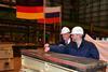 The keel-laying ceremony marked the next milestone in the construction of the MPRSV