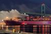 The fire broke out while the ship was alongside at Port of Los Angeles (ISU)