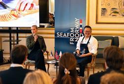 A picture of the reception at Ambassador’s residence in Paris