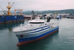 'Takapo' fishing vessel at sea