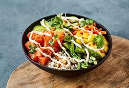 poke bowl with salmon