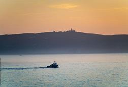 fishing vessel at sea off the Spanish coast