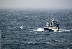 Fishing vessel at sea