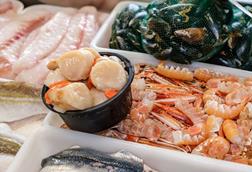 Seafood counter