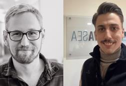Innovasea's Torstein Mellingen (left) and Sigve Naustdal (right)