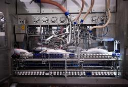 A close up of the EVi gutting machine