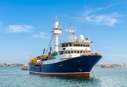 Fishing vessel at sea