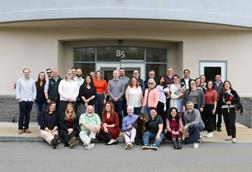 Members of the Global Seafood Alliance grouped outside a building