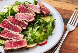 Seared yellowfin tuna