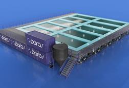 A rendition of Paras Aqua's Precision hybrid flow-through system
