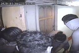 The footage from the CCTV appears to show Eritara's body & foot