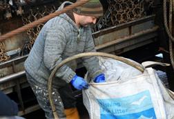 ​The Fishing for Litter project is working with the fishing industry to reduce the amount of marine rubbish