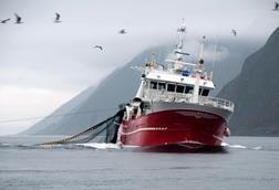 Fishing vessel in the North Atlantic