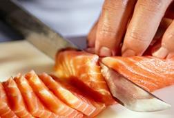 Salmon sashimi