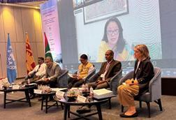 Panel members at a high-level policy meet on AI in fisheries governance