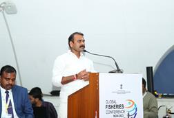 Photo- Dr L Murugan, Minister of State speaking at the session