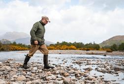 Bob Kindness MBE on the River Carron