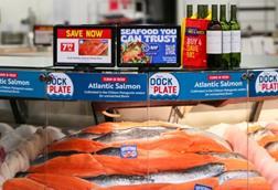 Ad for BAP's Seafood You Can Trust campaign showing a seafood counter