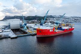 The image shows the CLV Nexans Electra on the water