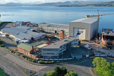 Ferguson shipyard aerial shot