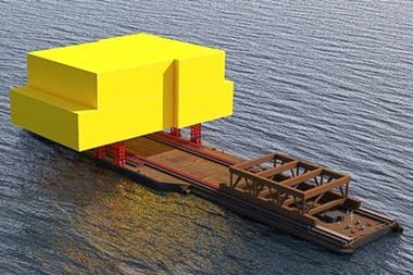 Heerema's float-over barge will transport 30000mt substation topsides (Heerema)