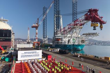 The Norse Energi at the CIMC Raffles Shipyard