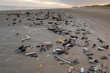Contents of containers washed up on the Wadden Island's beaches (Bron Marjan Veenendaal Staatsbosbeheer)
