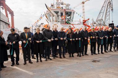 Representatives from Sanmar, the Turkish government and the country's wider maritime world attended the ribbon-cutting ceremony (Sanmar)