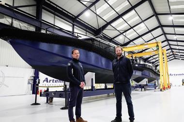 Pictured at the 42,000 sq ft facility in Titanic Quarter’s Channel Commercial Park, from left, Romain Ingouf, Technical Director and David Tyler, Commercial Director