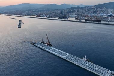 Genoa breakwater from Webuild