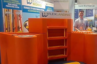 Tom Cox and the FlexLanding equipment from Buoyant Works