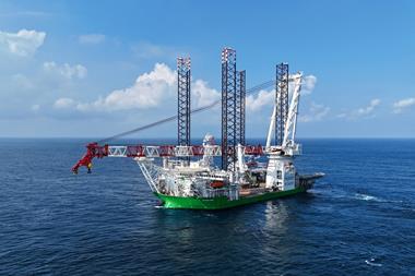 DEME’s new windfarm installation vessel Norse Wind