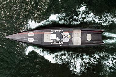 A graphic showing an autonomous vessel