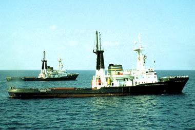 A rare picture of the South African twins towing in tandem (Lloyd Merriman)