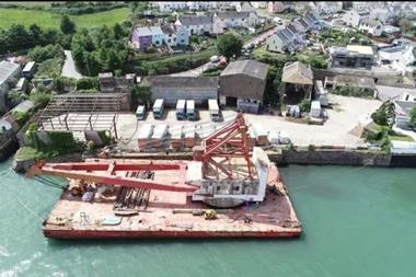 Appledore Docks Devon UK