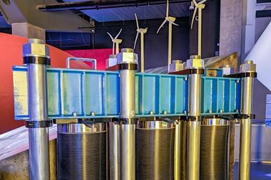 A hydogen electrolyser is an impressive, large piece of kit