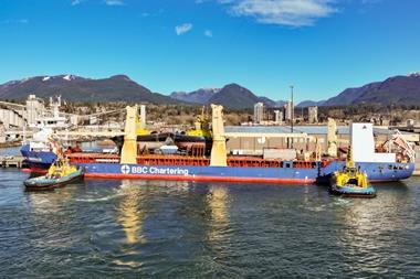 SAAM Towage's two new tugs completed the journey from Turkey to Vancouver as deck cargo (Sanmar)