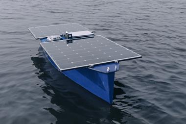 Solar powered surface vessel