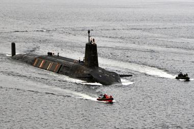 Royal Navy nuclear submarine
