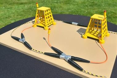 The image shows a model of the integrated fibre optic closures with advanced sensing and communication technologies