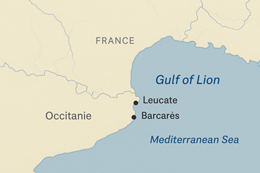 Carte de la côte Méditerranéenne