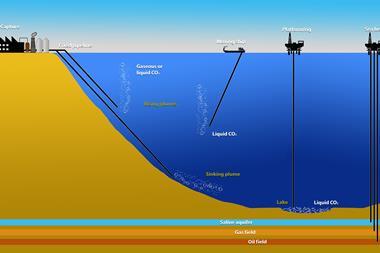Image of carbon capture at sea process