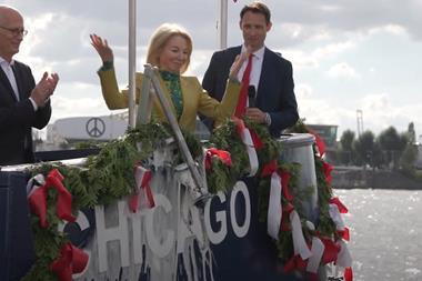 Chicago naming ceremony at the Port of Hamburg