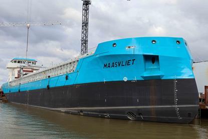 'Maasvliet' arrived in the Netherlands in 2024 as a newbuild general cargo vessel (Peter Barker)
