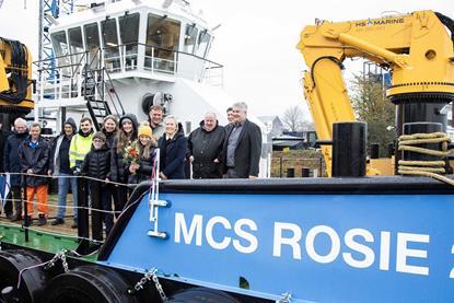 Christening of 'MCS Rosie 2' was very much a family occasion (Damen)
